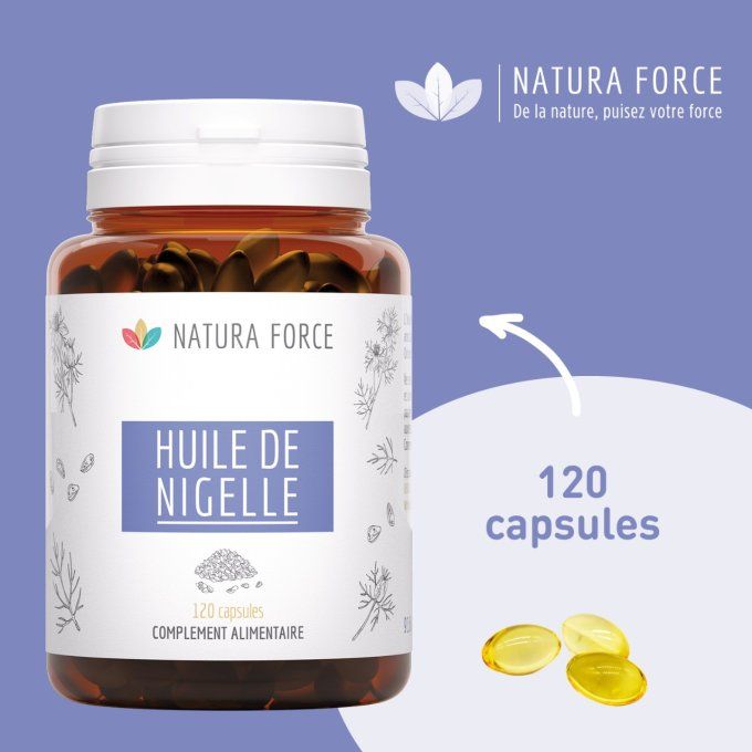 Huile de nigelle - 120 capsules Natura force