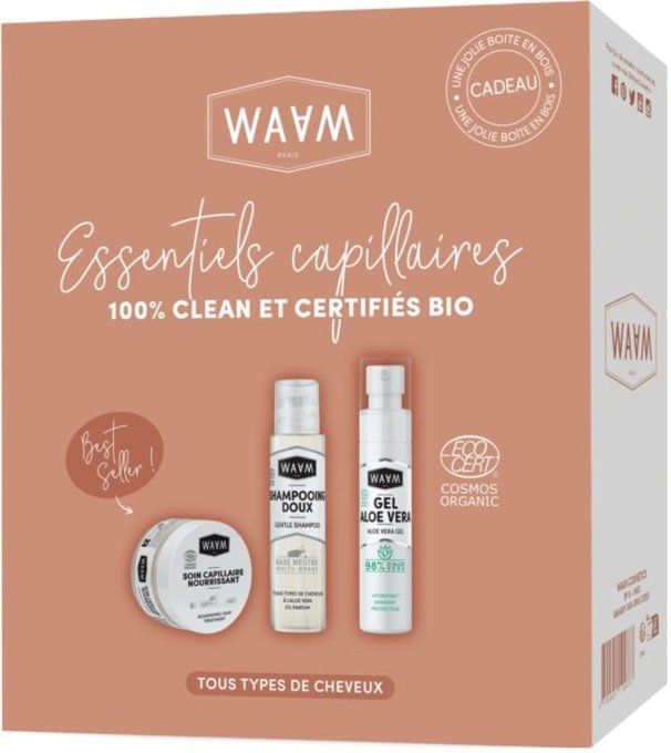 Coffret Essentiels Capillaires 100% clean et certifiés BIO - Waam