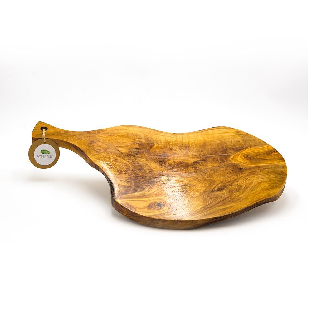 Planche en bois d'olivier avec manche 34 cm 