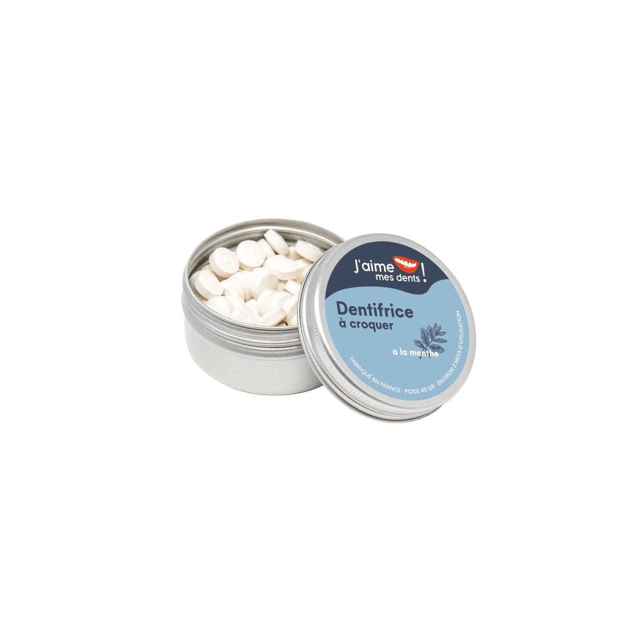 Dentifrice à croquer - 120 pastilles à la menthe 