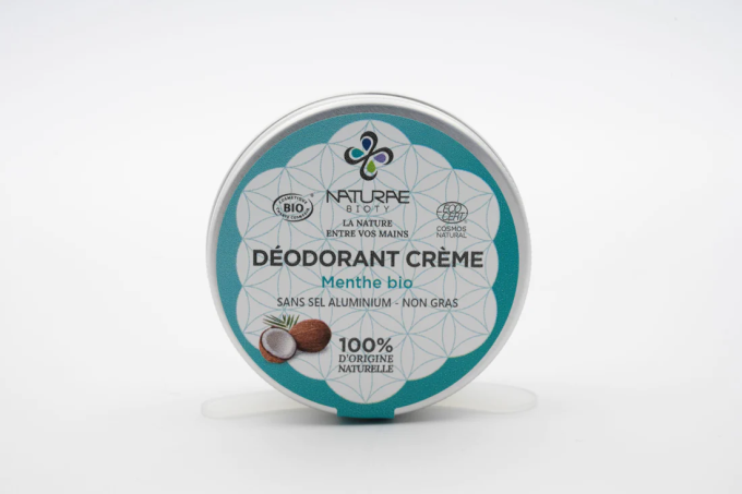 Déodorant BIO crème 100% naturel Menthe 50 ml 