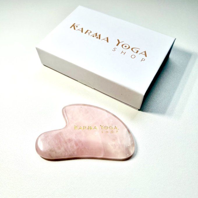 Gua sha - Quartz Rose - Karma Yoga Shop