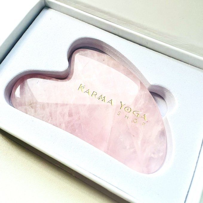 Gua sha - Quartz Rose - Karma Yoga Shop