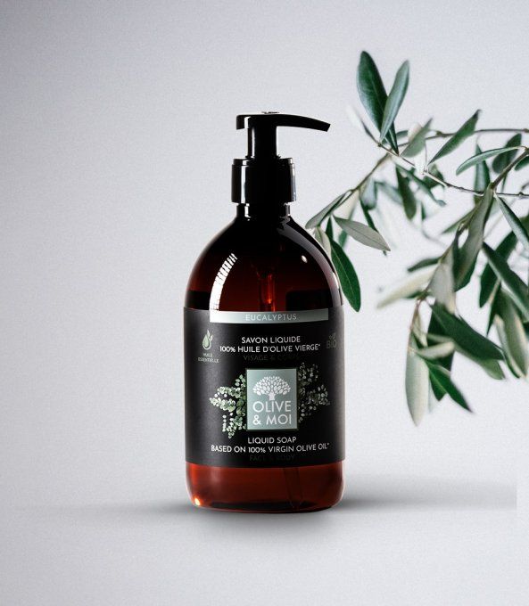 Eucalyptus – Savon Liquide 100% Huile d’Olive Extra Vierge BIO – 500ml