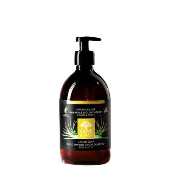 Lemongrass – Savon Liquide 100% Huile d’Olive Extra Vierge BIO – 500ml