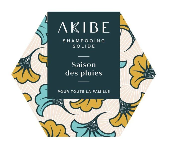 Shampoing solide - Saison des pluies - 75 gr Akibé 