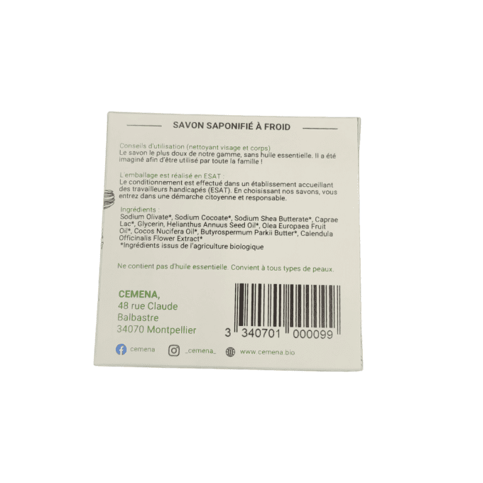 Savon au Lait de chèvre sans Huile essentielle 