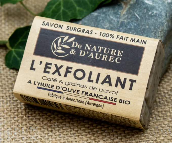 Savon Surgras 'L'exfoliant' - Café & Graines de pavot  