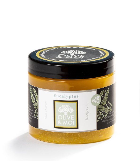 Savon hammam à l'eucalyptus 100% huile d'olive extra-vierge bio Olive & Moi