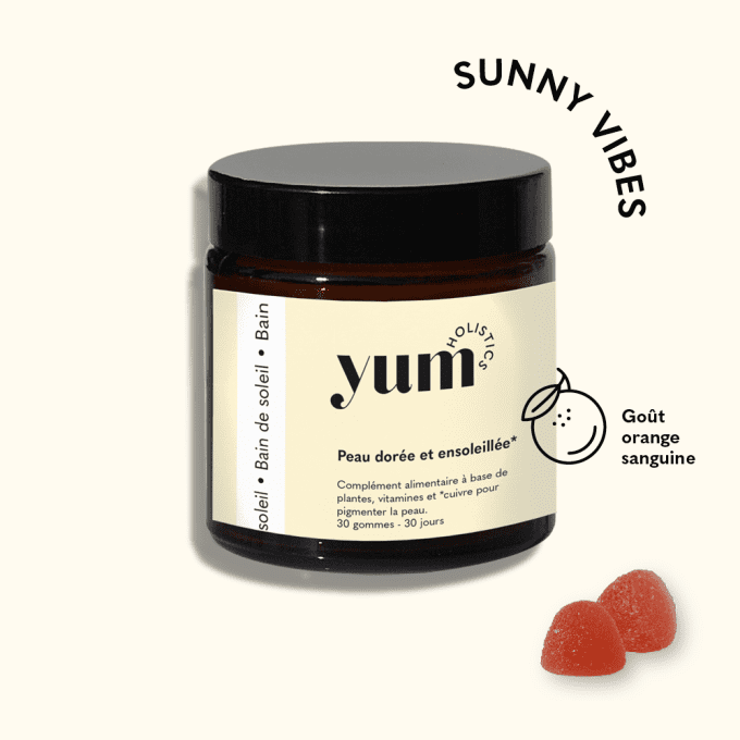 Gummies 'Bain de soileil' Peau dorée et ensolleillée - Yum holistics